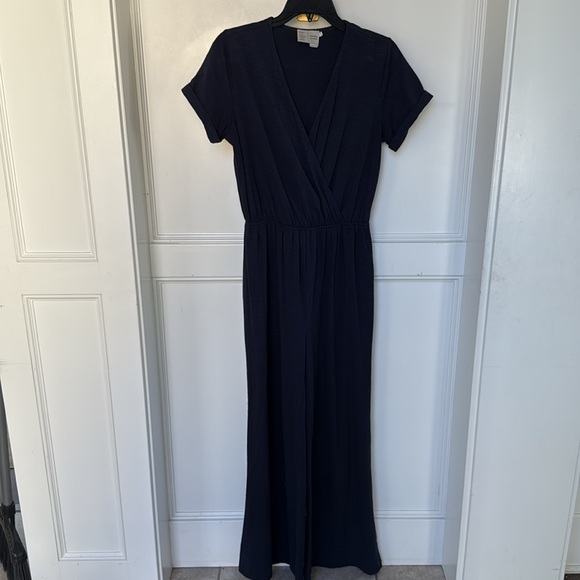 Anthropologie Saturday Sunday Elmira Jumpsuit Romper Navy Blue Color size Small - Picture 4 of 10
